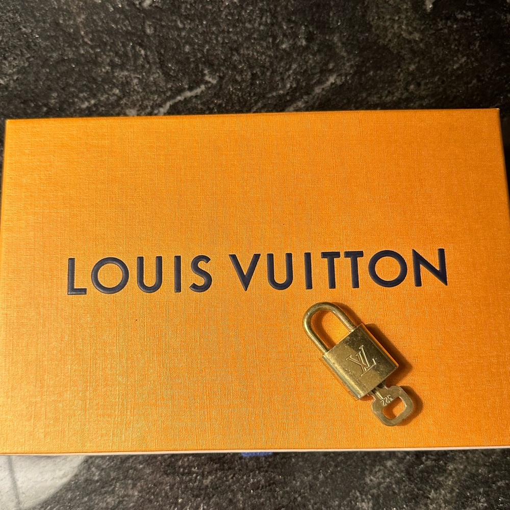 Authentic Louis Vuitton Padlock and Lock Set